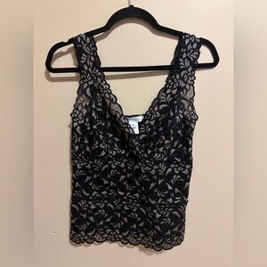 White House Black Market Lace Sleeveless Top